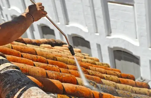 Démoussage de toiture à Marsac sur Don